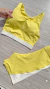 Conjunto Raissa Pineapple Short Recortes (Amarelo c/ Off)