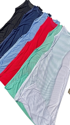 Vestido Tela Azul Enseada Brick - comprar online