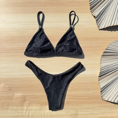 Biquini Mia Preto Glam Asa Fio Duplo - comprar online