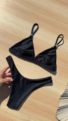 Biquini Mia Preto Glam Asa Fio Duplo - loja online