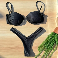 Biquini Maia Preto Glam Asa Delta - comprar online