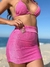Saia Aviamento Rosa Chiclete Conchas