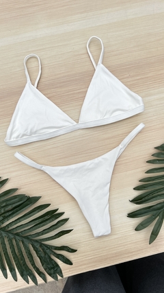 Biquini Basic Pérola Off Tira - loja online