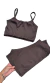 Conjunto Basic Coffe Short Aurora Fit - Aluvie