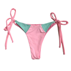 Calcinha Lacinho Rosa c/ Verde
