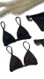 Biquíni Cortininha Dupla Preto Calcinha Franzida Tira Dupla Aurora Beach