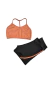 Conjunto Yasmin Dupla Face Preto c/ Pêssego Short SunnyFit - comprar online