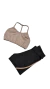Conjunto Yasmin Dupla Face Preto c/ Nude Pérola Short SunnyFit - comprar online