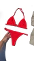 Biquini de Fita c/ Regulagem Vermelho Sunset Tira c/ Reg Sunshine - loja online