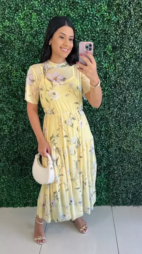 Vestido Ana Paula (Amarelo)