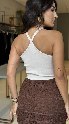 Cropped Tricot Sienna Areia - loja online