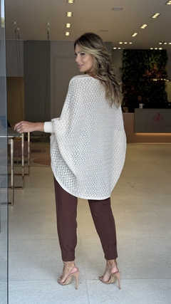 Imagem do Poncho Tricot Rendado Julia