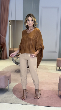 Imagem do Poncho Tricot Rendado Julia