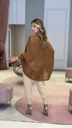 Poncho Tricot Rendado Julia