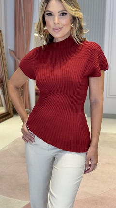 Imagem do Blusa Tricot Gola Assimétrica