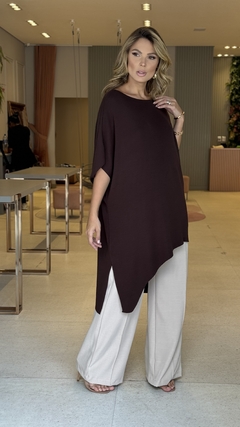 Max Blusa Tricot Modal Marrom na internet
