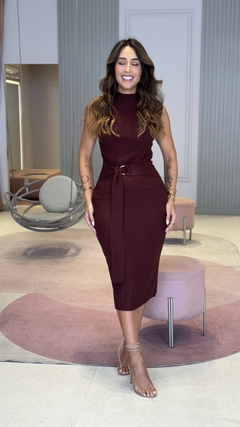 Imagem do Vestido Tricot Morgana Marsala