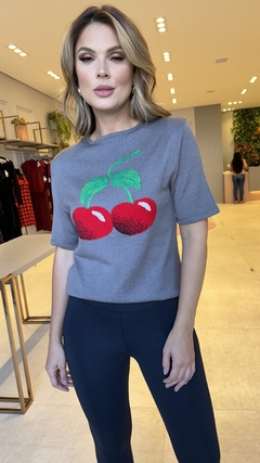 T-shirt Tricot Modal Cherry - comprar online