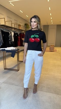 T-shirt Tricot Modal Cherry na internet