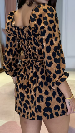 Imagem do Macaquinho & Vestido Manga Longa Animal Print