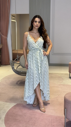 Vestido Floral Noelia Verde - Flor de Elisa moda