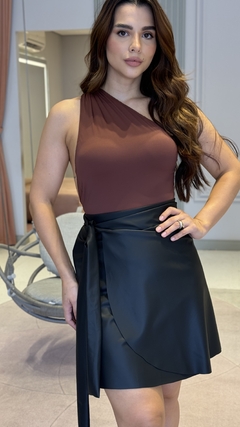 Body Ombro Jessica Marrom - comprar online