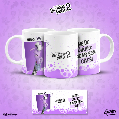 Caneca Divertidamente -ESCOLHA SEU PERSONAGEM - loja online