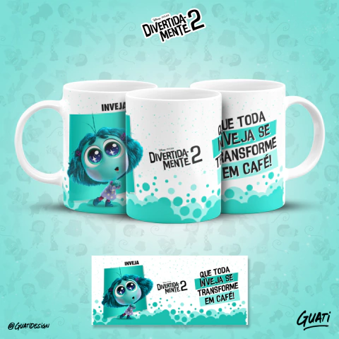 Caneca Divertidamente -ESCOLHA SEU PERSONAGEM