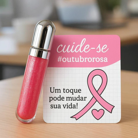 Gloss Labial Personalizado Outubro Rosa - comprar online