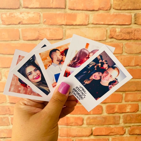 6 Fotos Polaroid Imã de Geladeira