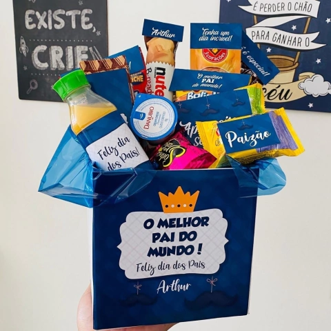 Cesta de Café da Manhã - Bronze - Dia dos Pais