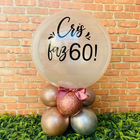 Balão Bubble Arranjo de Mesa