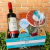 Cesta de Vinho e Queijo - Aniversário