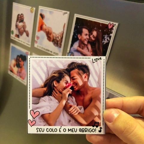6 Fotos Polaroid Imã de Geladeira 2022