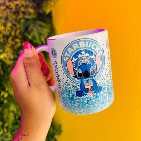 Caneca de Porcelana - Stitch Starbucks