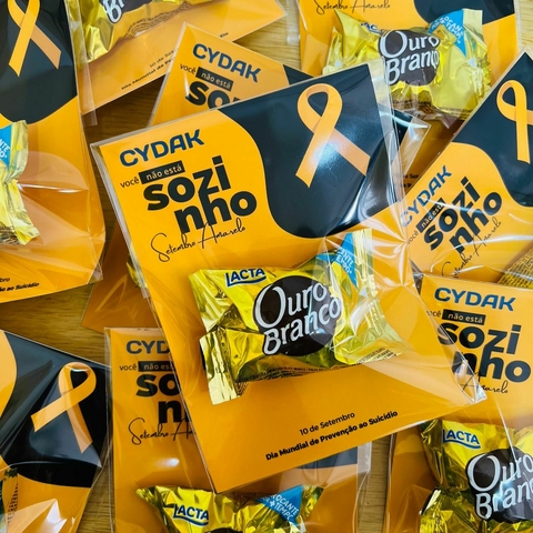 Brindes Setembro Amarelo - Chocolate Ouro Branco
