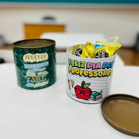 Tubo Lata Dia dos Professores