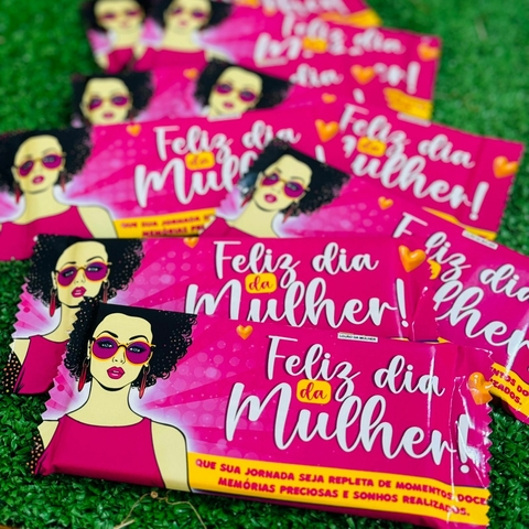 Barra de Chocolate Personalizado Dia das Mulheres - comprar online