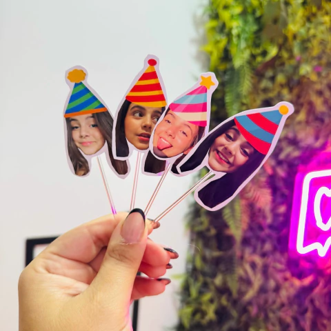 Kit 25 Topper Rostinho Para Doces Personalizado Com Foto - comprar online