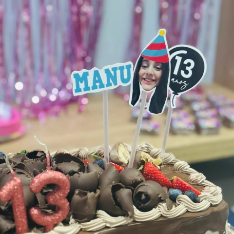 Topo de Bolo com Foto - comprar online