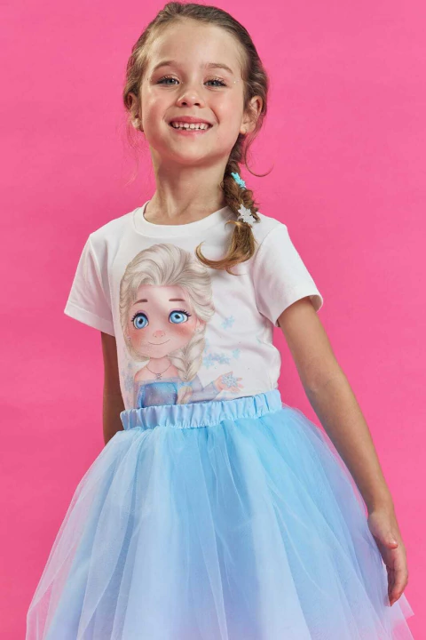 Blusa em Meia Malha 85633 Kukiê Infantil Menina