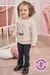 Conjunto de Blusão em Moletom com Pelúcia e Calça Legging em Termoskin Peluciado 80315 Infanti Bebê Menina