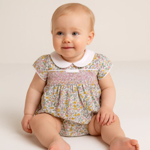 romper casinha de abelha floral felicidade 8292 - comprar online