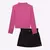 Conjunto Blusa em Ribana Manga Longa e Short Saia em Tecido Alfaiataria Infantil Menina Infanti 72437