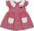 Vestido vichy cereja croche - 8170 - loja online