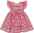 Vestido xadrez com bordados e rendas - 8174 na internet