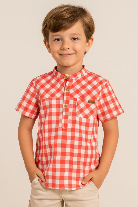 camisa xadrez vermelho 8314