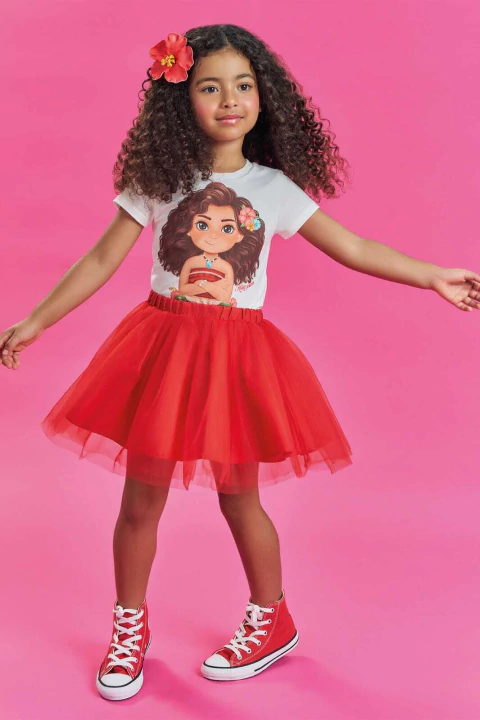 Blusa em Meia Malha 85640 Kukiê Infantil Menina
