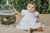 Vestido batizado bordado saia curvas babado - 3260 - Bárbara Kids