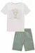 Camiseta em Meia Malha e Bermuda em Linho Santorine com Elastano 83180 LucBoo Infantil Menino - comprar online